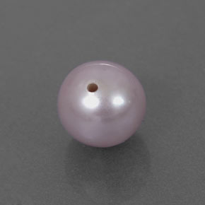 Perla naturale rosa da 2,55 ct, sfera / palla, opaco