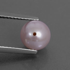 Perla naturale rosa da 2,71 ct, sfera / palla, opaco