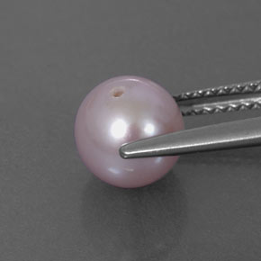 Perla naturale rosa da 2,71 ct, sfera / palla, opaco