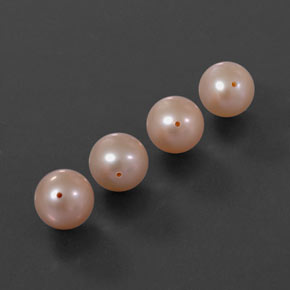 Perla naturale rosa da  ct, sfera / palla, opaco