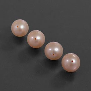 Perla naturale rosa da  ct, sfera / palla, opaco