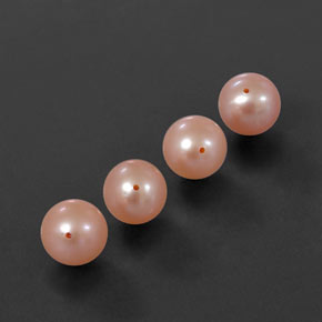 Perla naturale rosa da  ct, sfera / palla, opaco