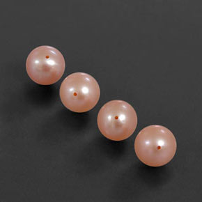 Perla naturale rosa da  ct, sfera / palla, opaco
