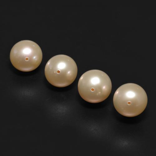 Perla naturale dorato da 13,66 ct, sfera / palla, opaco