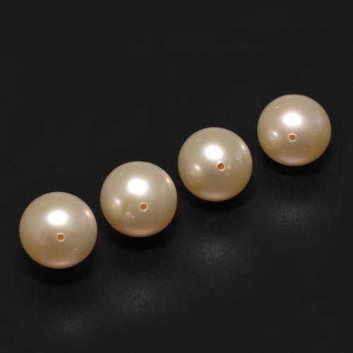 Perla naturale dorato da 13,66 ct, sfera / palla, opaco