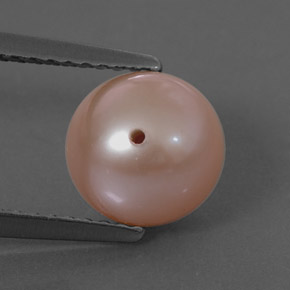 Perla naturale rosa da 3,13 ct, sfera / palla, opaco