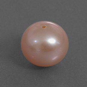 Perla naturale rosa da 3,13 ct, sfera / palla, opaco