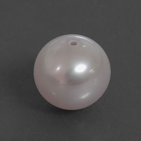 Perla naturale rosa da 3,13 ct, sfera / palla, opaco