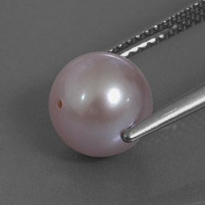 Perla naturale rosa da 3,64 ct, sfera / palla, opaco