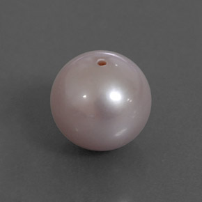 Perla naturale rosa da 3,42 ct, sfera / palla, opaco