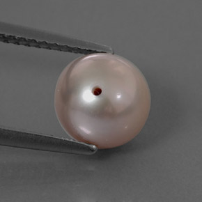 Perla naturale rosa da 2,97 ct, sfera / palla, opaco