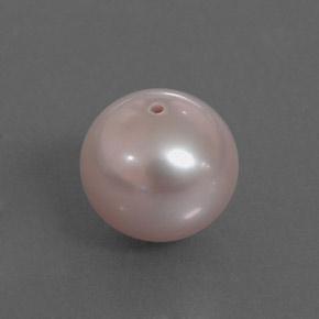 Perla naturale rosa da 3,25 ct, sfera / palla, opaco