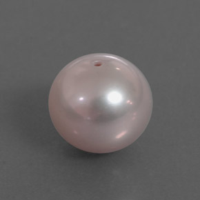 Perla naturale rosa da 3,55 ct, sfera / palla, opaco