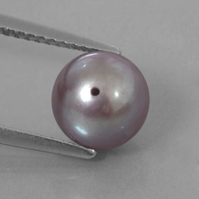 Perla naturale rosa da 3,44 ct, sfera / palla, opaco