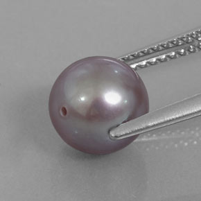 Perla naturale rosa da 3,44 ct, sfera / palla, opaco
