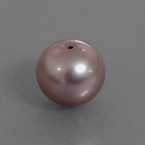 Perla naturale rosa da 2,96 ct, sfera / palla, opaco