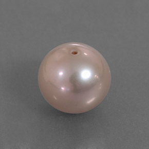 Perla naturale rosa da 3,31 ct, sfera / palla, opaco