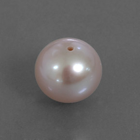 Perla naturale rosa da 3,25 ct, sfera / palla, opaco