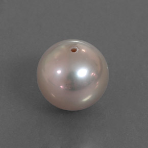 Perla naturale rosa da 3,37 ct, sfera / palla, opaco