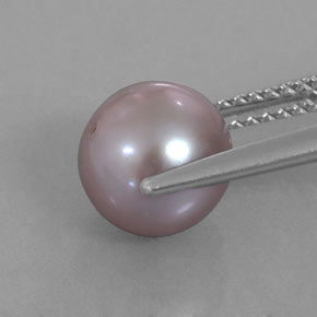 Perla naturale rosa da 3,52 ct, sfera / palla, opaco