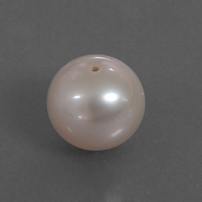 Perla naturale rosa da 3,30 ct, sfera / palla, opaco