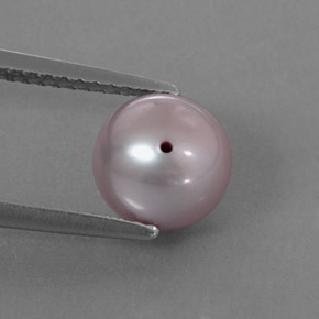 Perla naturale rosa da 3,00 ct, sfera / palla, opaco