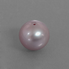 Perla naturale rosa da 3,00 ct, sfera / palla, opaco