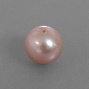 Perla rosa crema naturale da 2.85 ct, Sfera, Opaco