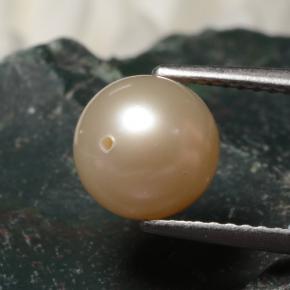 Perla naturale rosa da 3,43 ct, sfera / palla, opaco