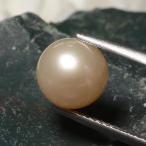 Perla naturale rosa da 3,43 ct, sfera / palla, opaco