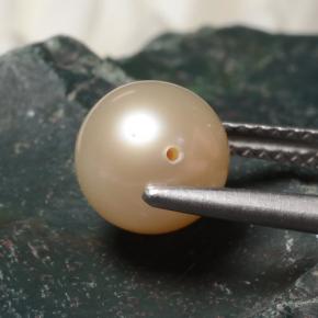 Perla naturale rosa da 3,43 ct, sfera / palla, opaco