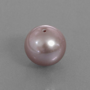 Perla Rosa argento naturale da 3.48 ct, Sfera, Opaco