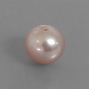 Perla naturale rosa da 3,05 ct, sfera / palla, opaco