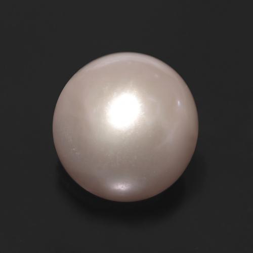 Perla naturale rosa da 3,31 ct, sfera / palla, opaco