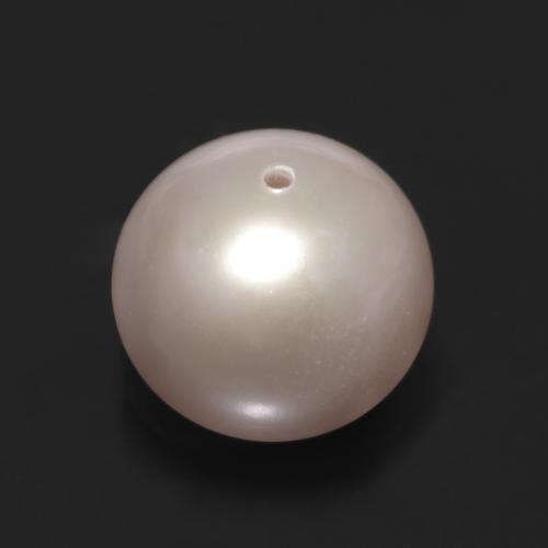 Perla naturale rosa da 3,31 ct, sfera / palla, opaco