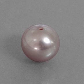 Perla Argento rosa naturale da 3.19 ct, Sfera, Opaco