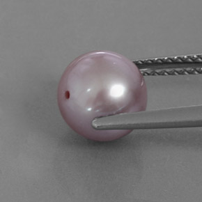 Perla naturale blu da 3,24 ct, sfera / palla, opaco