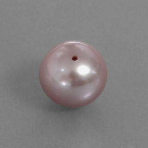Perla naturale rosa da 3,32 ct, sfera / palla, opaco