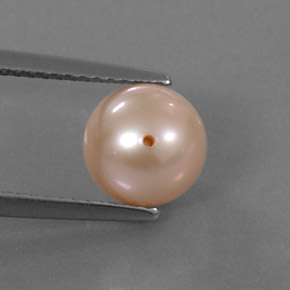 Perla naturale rosa da 2,91 ct, sfera / palla, opaco