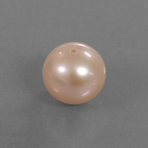 Perla naturale rosa da 2,91 ct, sfera / palla, opaco