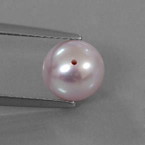 Perla naturale rosa da 3,05 ct, sfera / palla, opaco