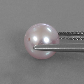 Perla naturale rosa da 3,05 ct, sfera / palla, opaco