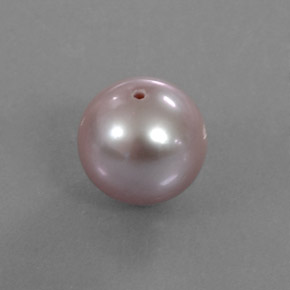 Perla Argento rosa naturale da 3.45 ct, Sfera, Opaco