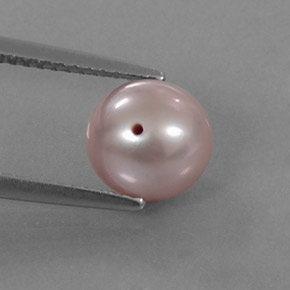 Perla naturale rosa da 3,08 ct, sfera / palla, opaco