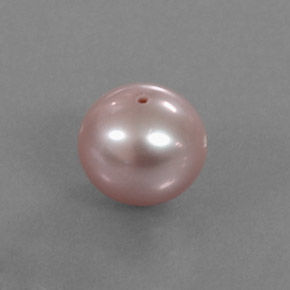 Perla naturale rosa da 3,08 ct, sfera / palla, opaco