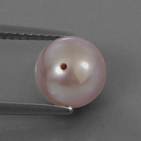 Perla naturale rosa da 3,21 ct, sfera / palla, opaco