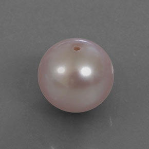 Perla naturale rosa da 3,21 ct, sfera / palla, opaco