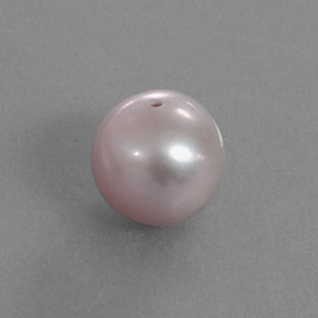 Perla naturale argento da 2,76 ct, sfera / palla, opaco
