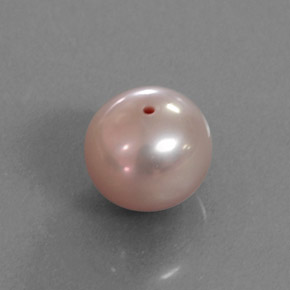 Perla Argento rosa naturale da 2.89 ct, Sfera, Opaco