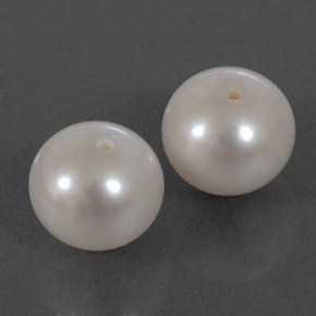 Perla naturale crema da  ct, sfera / palla, opaco